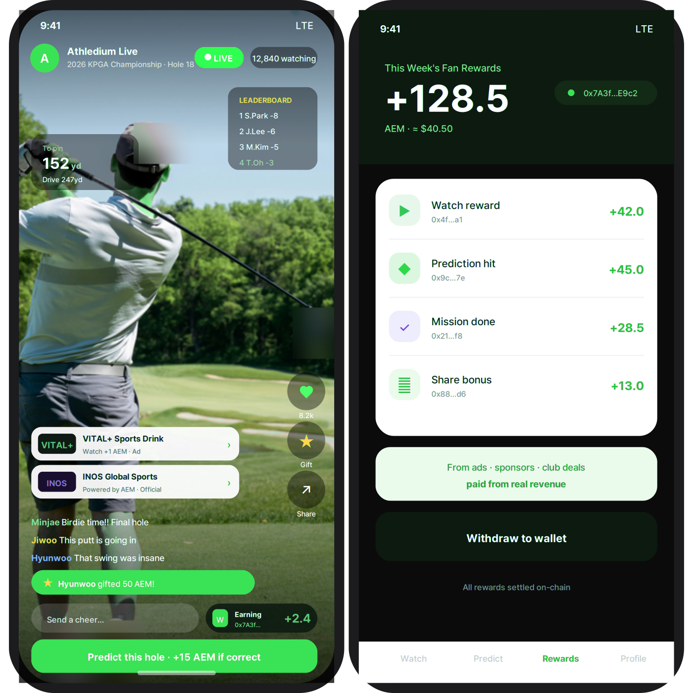 Athledium Fan App preview